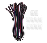 10pcs LED Light Strips Connector LED Strip Light Terminal 5 Pin RGBW Connector