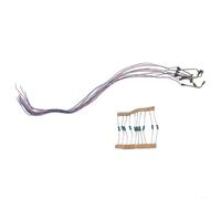 10pcs LED modello di treno iluminazioni stradali per la scala Z con le basi della piattaforma del metallo, include resistori di serie per il collegamento 12V e 16V