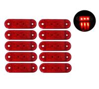 10Pcs LED Posteriore Indicatore Laterale Rosso Lampade Luci Camion Lgv Hgv Bus
