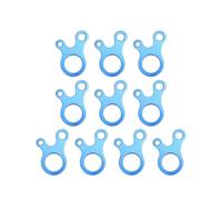 10Pcs Lega di Alluminio Corda Fibbia Campeggio Tendicavo Tenditori 3 Foro Guyline Cord Regolatore Strumento Annodamento Strumento Tenda Accessori Resistenza Regolatore Fibbia Annodare Strumento