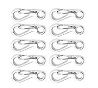 10Pcs Lega di Alluminio Piccolo Moschettone Clip Molla Snapping Portachiavi Gancio Per Campeggio Viaggi Escursioni Portachiavi Enduring Spring Portachiavi Gancio