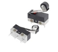 10PCS Limit Switch Momentary Push Button Switch 1A 125V AC Mouse Switch 3Pins Long Handle Roller Lever Arm SPDT JL003/012(With wheels)