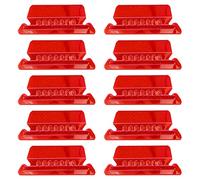 10PCS Linguette e inserti per cartelle file in plastica trasparente Linguetta per indice cartelle sospese da 2 pollici per un ' identificazione rapida Inserti per schede file facili da leggere