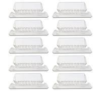 10PCS Linguette e inserti per cartelle file in plastica trasparente Linguetta per indice cartelle sospese da 2 pollici per un ' identificazione rapida Inserti per schede file facili da leggere