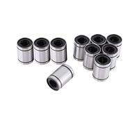 10pcs LM12UU 12mm Boccola a sfere con cuscinetto a sfere doppio sigillato per 12mm Rod 3D parti CNC stampante