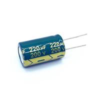 10pcs/lot 220UF 200v 220UF aluminum electrolytic capacitor size 18 * 30mm 20% RUAJOGYNVM