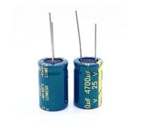 10pcs/lot 25V 4700UF Low ESR/Impedance High Frequency Aluminum Electrolytic Capacitor Size 16 * 25 4700UF25V 20% MQXFCZUX