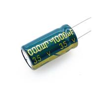 10pcs/lot 35V1000uf Low ESR/Impedance High Frequency 35v 1000UF Aluminum Electrolytic Capacitor Size 10 * 20 1000UF 20% RRBXXUYN