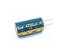 10pcs/lot 4700uf16V Low ESR/Impedance high frequency aluminum electrolytic capacitor size 13 * 25 16V 4700uf 20% RUAJOGYNVM