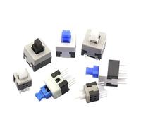 10PCS/LOT 5.8 * 5.8 7 * 7 8 * 8 8.5 * 8.5mm Self Locking Push Tactile Power Switch Kit 6 Pin Button Switches(UNLOCK,10pcs 5.8x5.8mm)