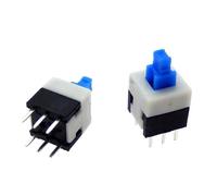 10PCS/LOT 5.8x5.8 7x7 8x8 8.5x8.5mm Self Locking/UNlock Push Tactile Power Switch 6 Pin Button Switches(8X8self-locking)