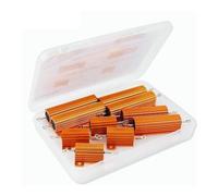 10pcs/lot 5W 50W 100W Wirewound Resistors RX24 Aluminum Power Metal Shell Case Wirewound Resistor 6R 8R 25R 3R LED Decoder BIANMTSW