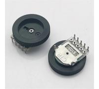 10PCS/Lot B103 10K Ohm 5 Pins Dial Wheel Potentiometer Stereo Volume Gear Switch Control For Radio MP3 MP4 Game console