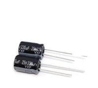 10pcs/lot DIP Aluminum Electrolytic Puzzles 25V 10uF 22uF 33uf 47uF 68uf 100uF 120uf 150uf 220uf 330uf 470uf 680uf NWPNLXEA(25V 33uf)