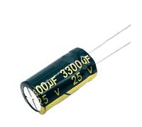 10pcs/lot h053 25V 3300UF Low ESR/Impedance high frequency aluminum electrolytic capacitor size 13 * 25 3300UF25V 20% CZAOINCU