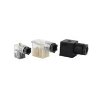 10pcs/lot Plug Solenoid Valve Connector DIN43650 A/B/C Solenoid Coil Connector For Valve Solenoid Coil Solenoid Connctors(DIN43650B,DC 12V)
