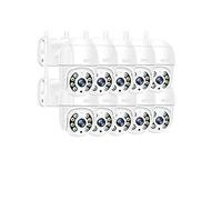10PCS / LOT PTZ 4K 5M 3MP 1080P WiFi IP Camera Rilevazione Umana Esterna Telecamere For Visione Notturna A Colori Audio Bidirezionale Sicurezza Domestica(10 x 8MP x Adapter)