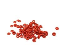 10PCS/lot Red Silicon Ring Silicone/VMQ O ring OD5/6/7/8/9/10/11/12/13 * 2mm Thickness Rubber O-Ring Seal Gaskets Oil Ring Washer (Size : 9x5x2mm, Color : 10 pieces)
