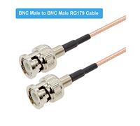 10pcs / lot. RG179. Treccia Bnc. Maschio a. Bnc. Jack della paratia femminile 75ohm Rf. Jumper del cavo di estensione coassiale adatto Compatible With SDI. Vedio. Cctv. Telecamera(BNC M to BNC M,20CM)