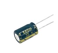 10pcs/lot T07 Low ESR/Impedance high frequency 35v 680UF aluminum electrolytic capacitor size 10x17mm 680UF35V 20% CZAOINCU