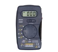 10Pcs/lot Ultra-thin Digital Multimeter M300 Mini Pocket Integrated Multimeter AC DC Ammeter Voltmeter Ohmmeter BatteryTest