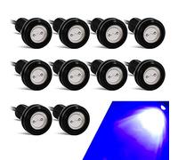 10PCS Luce Dell'occhio D'aquila Alta Potenza 18mm 9W Eagle Eye LED Per Luce Di Marcia Diurna Per Auto Moto Luci di Posizione DRL (Blu)