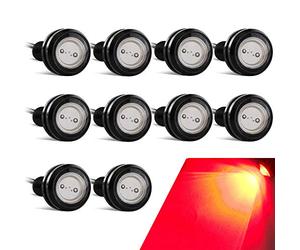 10PCS Luce Dell'occhio D'aquila Alta Potenza 23mm 9W Eagle Eye LED Per Luce Di Marcia Diurna Per Auto Moto Luci di Posizione DRL (Rosso)