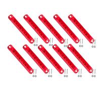 10pcs Luce di Posizione Laterale rossi - Luci di posizione laterali impermeabili a 9 LED 12-24 V per rimorchio, camion, camper, barca, furgone - Luci di ingombro posteriori anteriori/posteriori