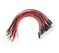 10pcs Luci a Diodi LED 12V 0.06W 5mm Led Diodo Elettroluminescente Via Cavo con 20cm Precablato, Multicolore (Green)