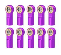 10pcs M3 M3 19mm Link Link Tie Rod Rod End Ball Compatibile con 1 a 10 modelli di corse crawler per auto RC come D110 CC01 e simili(PURPLE)