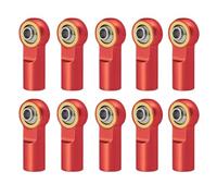 10pcs M3 M3 19mm Link Link Tie Rod Rod End Ball Compatibile con 1 a 10 modelli di corse crawler per auto RC come D110 CC01 e simili(Red)