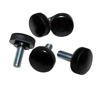 10pcs M3 M4 11# Plastica nera Stringere la vite a testa zigrinata Manopola di regolazione Vite a mano (Color : 14mm_M3)