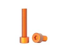 10pcs M3/M4/M5/M6 Viti macchina con testa cilindrica a bocca esagonale interna in lega di alluminio colorata, M3x8mm