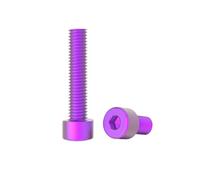 10pcs M3/M4/M5/M6 Viti macchina con testa cilindrica a bocca esagonale interna in lega di alluminio colorata, M5x8mm