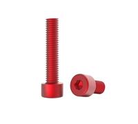 10pcs M3/M4/M5/M6 Viti macchina con testa cilindrica a bocca esagonale interna in lega di alluminio colorata, M6x10mm
