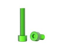 10pcs M3/M4/M5/M6 Viti macchina con testa cilindrica a bocca esagonale interna in lega di alluminio colorata, M3x12mm