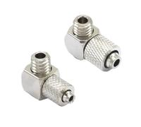 10pcs M3x0.5 M4x0.7 M5x0.8 M6x1 Male-Fit Hose 4x2.5mm 6x4mm Elbow Brass Pneumatic Pipe Fitting(M5x0.8,4x2.5mm)