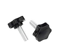 10pcs M4/M5/M6/M8/M10/M12 filettatura a forma di stella testa discussione di serraggio Vite Vite Pomello Fastener Strumenti M12x50