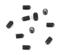 10pcs M4 Pressori a molla filettati con molla a sfera Set con esagono incassato a molla stantuffo a molla in acciaio al carbonio(M4*8)