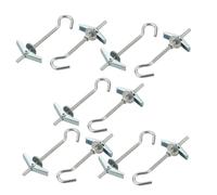 10Pcs M4x90mm Zinc Plated Toggle Anchor Eye Screw Hook Washer Nut Assortment
