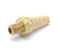 10pcs M5 Metric Male Brass Cylinder Pneumatic Air Breather Silencer Vent Muffler Connector For Denoiser Solenoid Valve