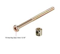 10pcs M6 Letto a Castello Mobili Esagono Perno Bulloni W/Barile Dadi Set Legno