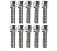 10Pcs M6x20mm Bike Stem Bulloni Vite Biciclette Stem Top Cover Bulloni Vite Biciclette Cuffie Con Rondelle Coperchio Superiore