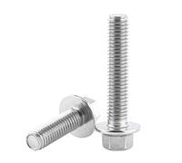 10pcs M8 304 Acciaio Inox Hex Flangia Viti Bulloni di fissaggio (M8* 20)