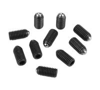 10pcs M8 Pistoni a Molla a Sfera con Esagono Incassato, Set di Pistoni a Molla a Sfera Filettati, Stantuffo a Sfera in Acciaio al Carbonio, Pressori a Molla Filettati per Dispositivi Meccanici (M8*16)