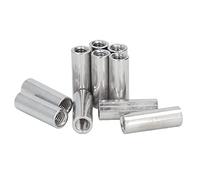10pcs m8x1.25 do dell'accoppiamento, 304 connettore a bordo rotondo in acciaio inossibile connettore a 35 mm di fissaggio femminile hardware