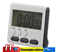 10pcs Magnetic Large LCD Digital Kitchen Timer Alarm Count Up Down Clock IT