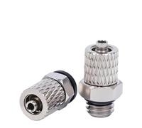10Pcs Male Thread M3 M4 M5 M6 Mini Pneumatic Pipe Fitting Screw Through Quick Fitting Air Tube OD3mm 4mm 6mm Connection Coupling(PL4-M4)