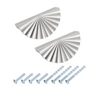 10Pcs Maniglie per Armadi 3" Zn per Estrattori Argento