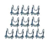 10Pcs Metallo Tubi In Acciaio Clip Doule Bulloni Vite Croci Tubo Fibbia Connettore Morsetti Doppio Bullone Vite Connettore Verticale Orizzontale